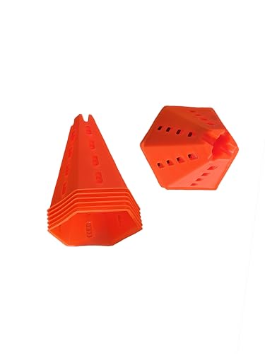 Arriba Sports Cone Hurdle Set; Training Cones and Agility Poles: Agility Training Set; 12 Cones and 6 Agility Poles with Carry Bag