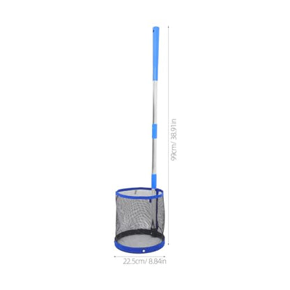 SUPVOX Ping Pong Picker Upper - Professional Table Tennis Retriever with 140-Capacity Tube - Lightweight Aluminum Collector for Training & Robot Practice (Blue)
