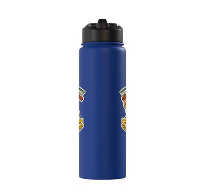 Third-Shot Drop Ironic Pickleball Hobby Player Stainless Steel Insulated Water Bottle - color: Royal Blue