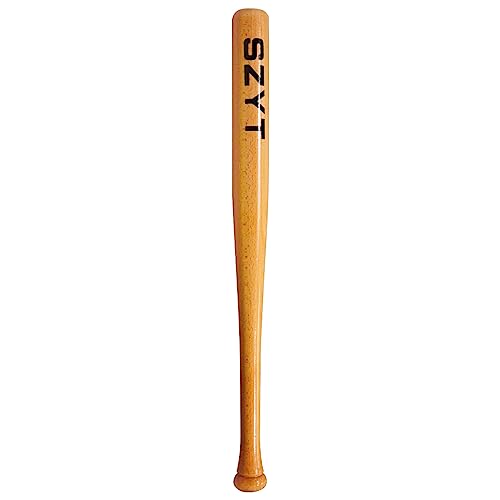 25 inch, 29 inch, 33 inch Wood Baseball Bat Self-Defense Softball Bat Home Defense Lightweight Yellow - style: 25 inch
