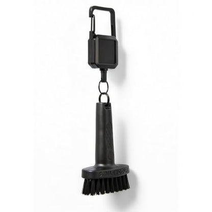 SmileyGolf Mini Golf Brush - Retractable Groove Cleaner with Carabiner Clip, 20" Extendable Cord, Non-Scratch Nylon Bristles, Pocket-Sized Pro-Tested for Irons, Wedges