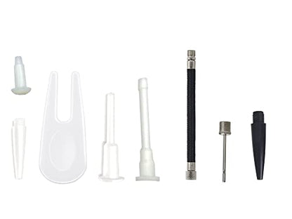 Exercise Ball Plug Replacement Kit with Needle, Nozzle, and Rubber Hose for Yoga, Pilates, Soccer, Basketball, Volleyball - 8 Pieces
