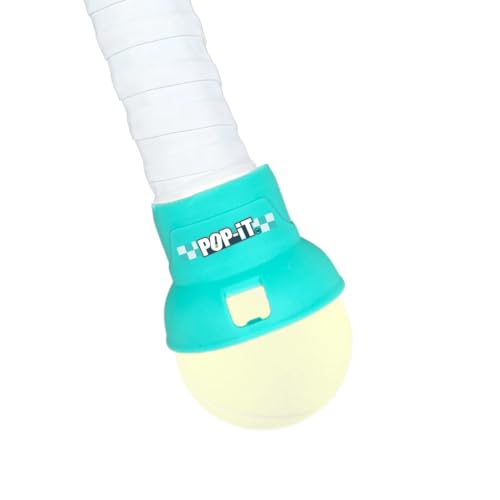 POP-IT Tennis Ball Picker Upper for Racket - No-Bend, Hands-Free Retriever - Fits Most Racquets - Lightweight and Durable Tennis Ball Collector for Players, Seniors and Coaches - color: Bermuda Blue, size: Standard