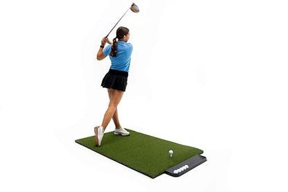 Dura-Pro Premium Turf Indoor/Outdoor Golf Mat. Bonus Tray + 3 Tees - style: Advantage 4'x5' - 30mm Thickness