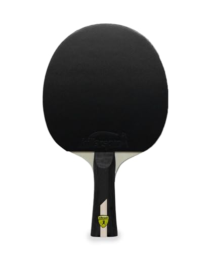 Killerspin Impact Series Table Tennis Paddles - Black/Black Ping Pong Racket, Table Tennis Equipment for Beginners/Intermediates - Ensures Solid Control and Spin - style: Impact D2