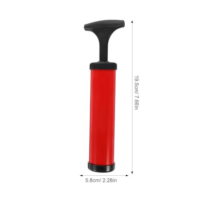 HEMOTON Multi-Function Basketball Pump Inflatable Pump Pressure Gauge Needle Portable for Sports Balls