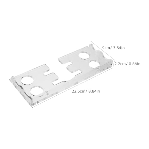 Table Tennis Bat Display Stand - Wall Mounted Acrylic Paddle Holder for 2 Rackets and 4 Balls - Display Stand Organizer for Game Room
