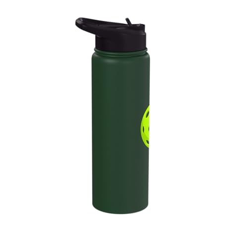 Pickleball: Dinking Buddy Stainless Steel Insulated Water Bottle - color: Dark Green