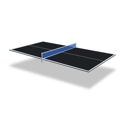 71" Foldable Table Tennis Conversion Top with Net - 12mm MDF Ping Pong Table Top with Pre-Assembled Design - Portable Indoor Game Table with EVA Foam Pads