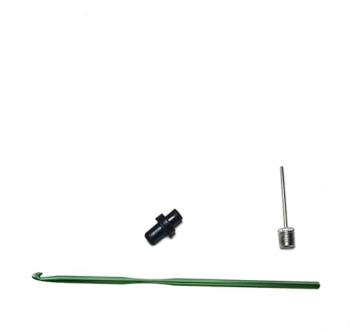 Soccer Ball Valve Replacement Kit with Inflation Needle and Rubber Nozzles Sport Ball Inflation Valve Kit 5 Replacement Valves for Basketball, Soccer, Volleyball and Football