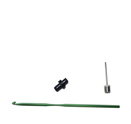 Soccer Ball Valve Replacement Kit with Inflation Needle and Rubber Nozzles Sport Ball Inflation Valve Kit 5 Replacement Valves for Basketball, Soccer, Volleyball and Football