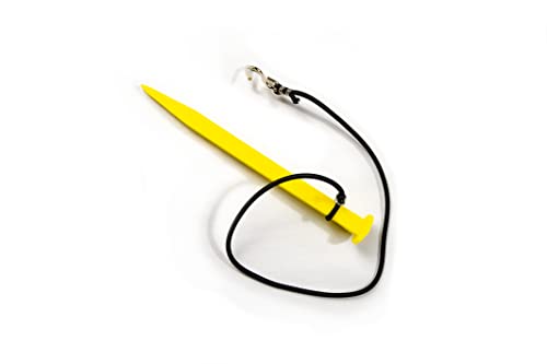 Tandem Sport Volleyball Court Line Corner Stakes - Outdoor Volleyball Boundary Lines - Volleyball Court Rope Court Lines - Volleyball Lines for Sand or Grass - Heavy Duty Stakes and Bungees