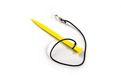 Tandem Sport Volleyball Court Line Corner Stakes - Outdoor Volleyball Boundary Lines - Volleyball Court Rope Court Lines - Volleyball Lines for Sand or Grass - Heavy Duty Stakes and Bungees