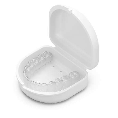 HEMILAB Retainer Case, Compatible with Invisalign, Aligner Case with Vent Holes, White