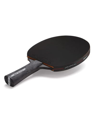 Killerspin SVR 2U Black Paddle Set of 2 Rackets with 4 Balls and Foam Protective Paddle Storage Case