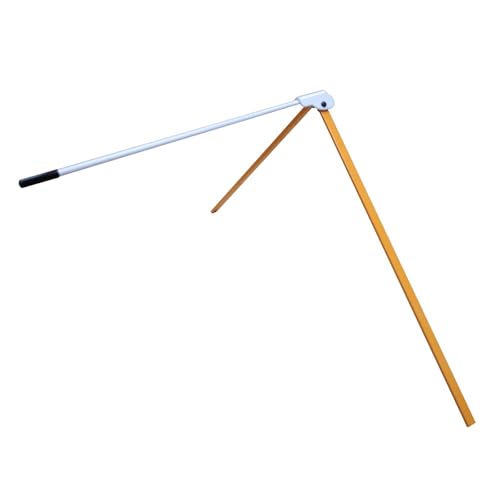 Qianly Football Kicking Tee Field Goal Kickers Stand Adjustable Foldable Rugby Training Gear Field Goal Football Holder for Beginner - color: Orange White
