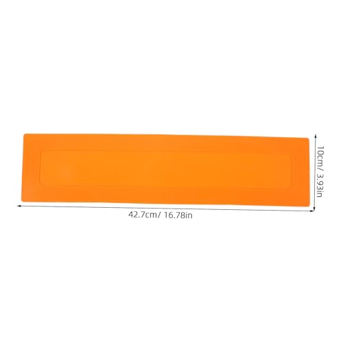 VICASKY 2pcs Baseball Training Markers Portable Flat Agility Discs Orange Rectangular Boundary Spots for Baseball Coaching and Field Drills