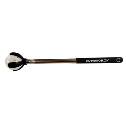 Compact Stainless Steel Telescopic Golf Ball Retriever and Grabber with Magnet in Handle -Picker for Quick, Easy Pickups Golf Ball Pick Up & Retrieval
