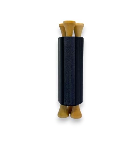 Pocket Tee Holder Tool Compact Size Holds 6 Tees Golf Accessory Organizer