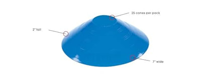Kwik Goal Small Disc Cone, Pack of 25 - color: Blue