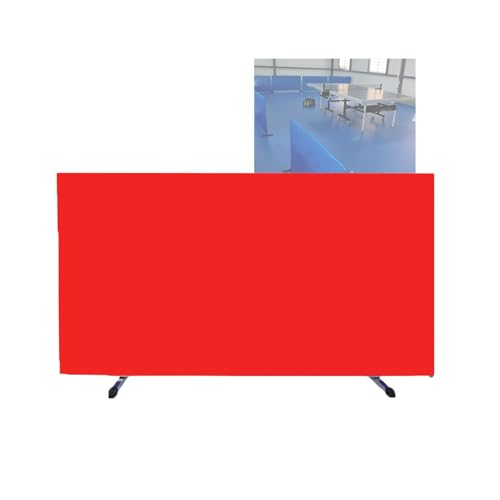 Table Tennis Surround Temporary Wall, Removable Training Fence. Ping Pong Baffle for Table Tennis Court,Splicable Contest Surround Block,600D Cloth,for Playing Field，（Red，140x75cm/8pieces） - color: Red, size: 140x75cm/8pieces