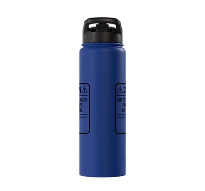 Approach with caution during open play. Pickleball funny pro Stainless Steel Insulated Water Bottle