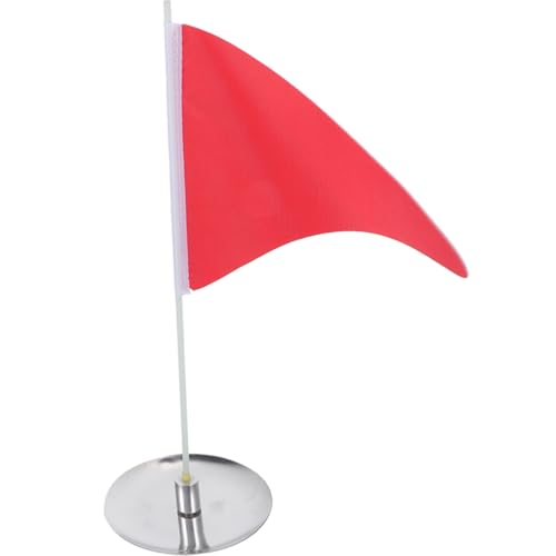 HEMOTON Portable Golf Flagstick with Hole Cup, Stainless Steel Putting for Backyard Indoor Practice, Mini Golfing Target Training Aid Accessories for Office Home