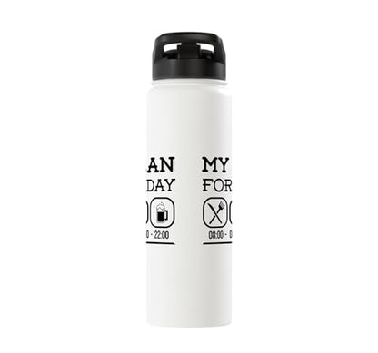 Pickleball Padel Racket Balls Dinking Plan Pickleball Stainless Steel Insulated Water Bottle