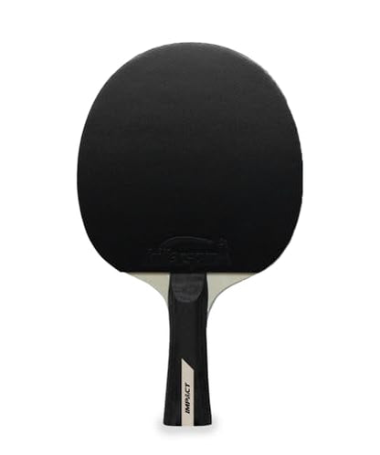 Killerspin Impact Series Table Tennis Paddles - Black/Black Ping Pong Racket, Table Tennis Equipment for Beginners/Intermediates - Ensures Solid Control and Spin - style: Impact D2