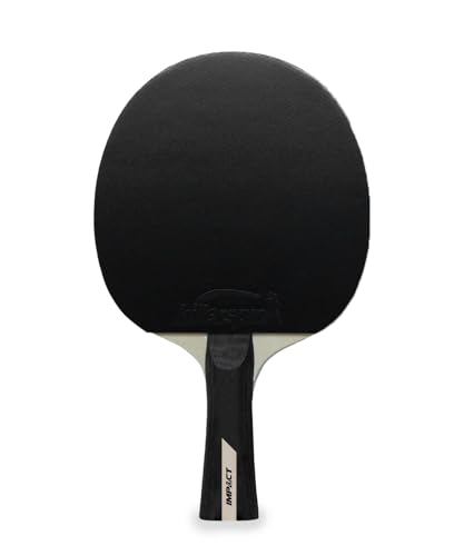 Killerspin Impact Series Table Tennis Paddles - Black/Black Ping Pong Racket, Table Tennis Equipment for Beginners/Intermediates - Ensures Solid Control and Spin - style: Impact D2