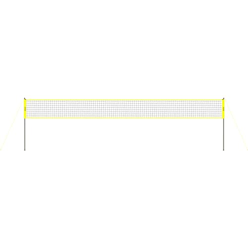 VEVOR Portable Volleyball Net Set, Adjustable Height Steel Poles with PVC Volleyball Pump, Carrying Bag for Beach Backyard