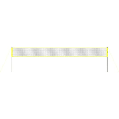 VEVOR Portable Volleyball Net Set, Adjustable Height Steel Poles with PVC Volleyball Pump, Carrying Bag for Beach Backyard