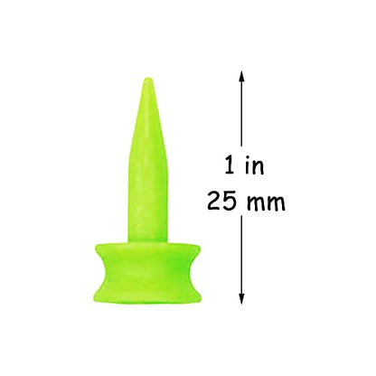 Joyhey 100 Pcs Plastic Golf Tees, Short Golf Tees - 1 inch / 25 mm
