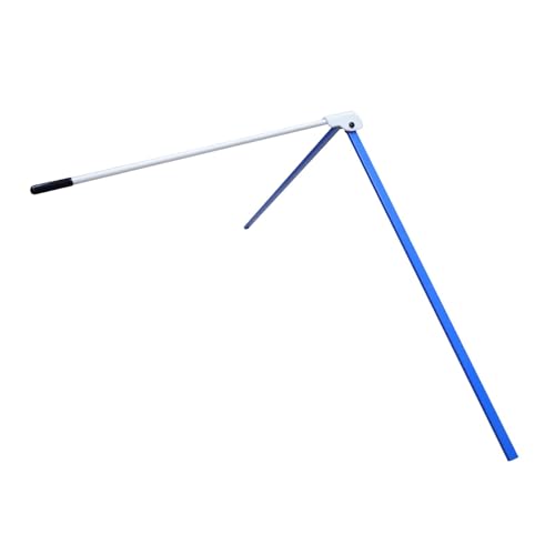 Colaxi Football Kicking Tee Rugby Practice Stand Adjustable Soccer Launcher Any Size Ball Field Goal Football Holder for Kids Adults - color: Blue White