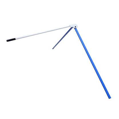 Colaxi Football Kicking Tee Rugby Practice Stand Adjustable Soccer Launcher Any Size Ball Field Goal Football Holder for Kids Adults - color: Blue White