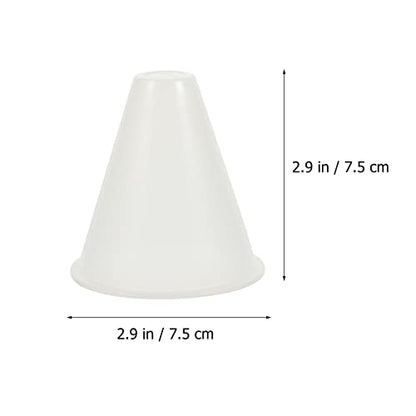 1 Set Skating Marker Cones Luminous Mini Agility Soccer Cones Plastic Glow in The Dark for Skate White