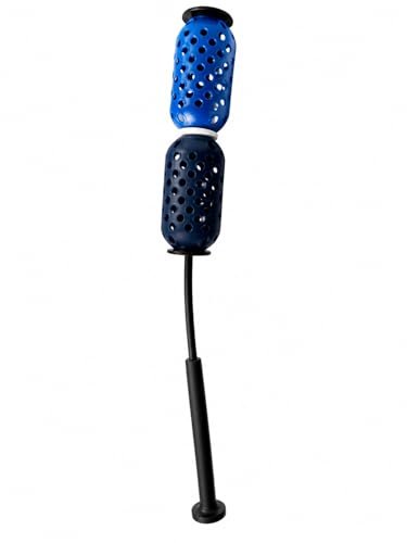 Aero Swing Baseball & Softball Swing Trainer – Air Resistance Bat Speed Trainer, Improves Swing Speed Up to 20 MPH, Batting Aid for Youth & Adults, On-Deck Warm-Up Bat - color: Black and Blue, size: AERO-BAT Youth