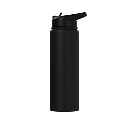 Pickleball Strategy Diagram Funny Sports Stainless Steel Insulated Water Bottle - color: Black