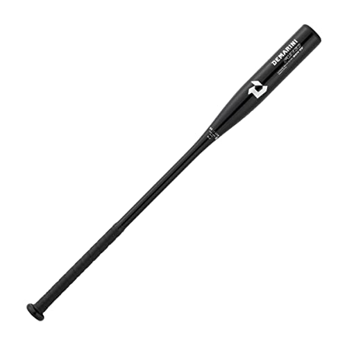 DeMARINI WBD24260 Baseball Bat, Firm, Soft, Softball Training - color: Black x Silver Logo, style: 89cm/645g average
