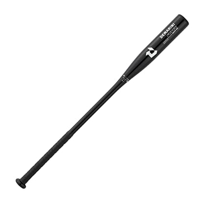DeMARINI WBD24260 Baseball Bat, Firm, Soft, Softball Training - color: Black x Silver Logo, style: 89cm/645g average