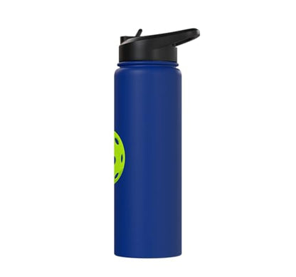 Pickleball: Dinking Buddy Stainless Steel Insulated Water Bottle - color: Royal Blue
