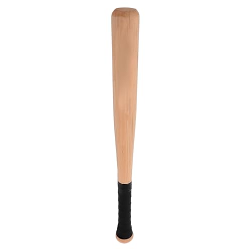 POPETPOP Solid Wooden Baseball Bat 21.25 Inch Handheld Training Bat for Youth and Adult Baseball Practice Durable One-Piece Design