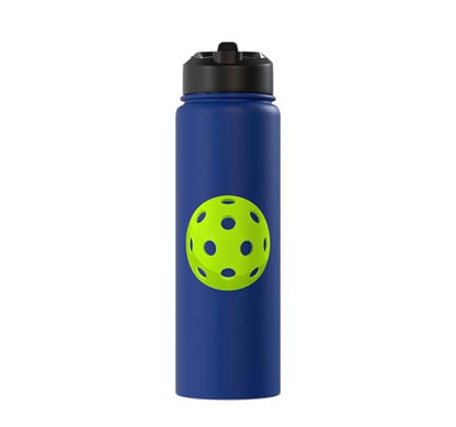 Pickleball: Dinking Buddy Stainless Steel Insulated Water Bottle - color: Royal Blue