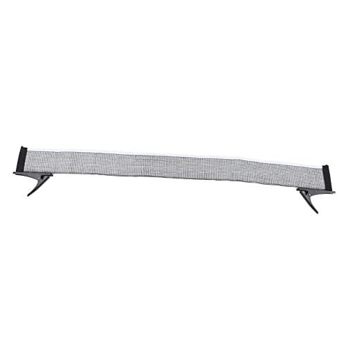 Standard Table Tennis Net Bracket Set, Table Tennis Net Rack Kit, Nylon Net with Stainless Steel Frame, to Install for Indoor and Outdoor Training,
