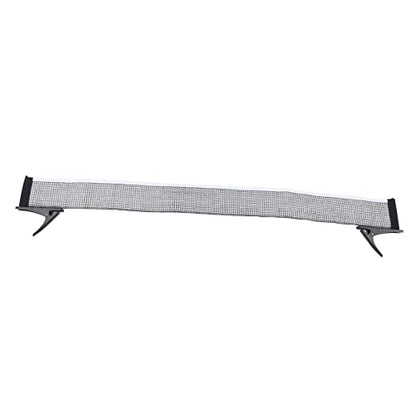 Standard Table Tennis Net Bracket Set, Table Tennis Net Rack Kit, Nylon Net with Stainless Steel Frame, to Install for Indoor and Outdoor Training,