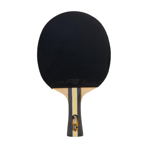 DHS Sports 3 Star Table Tennis Racket H3002- Shakehand, ITTF Approved Paddle, Beginner, 5 Ply Wood, Inverted Rubbers
