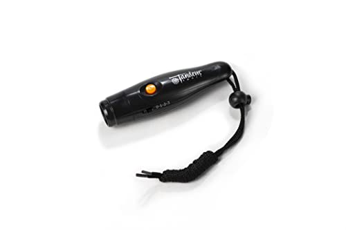 Tandem Sport 3 Tone Electronic Whistle - Loud Electric Whistle for Coaches - 3 Tone Handheld Whistle for Referees, Practices, Games - Multipurpose Coaching Whistle with Lanyard - Black
