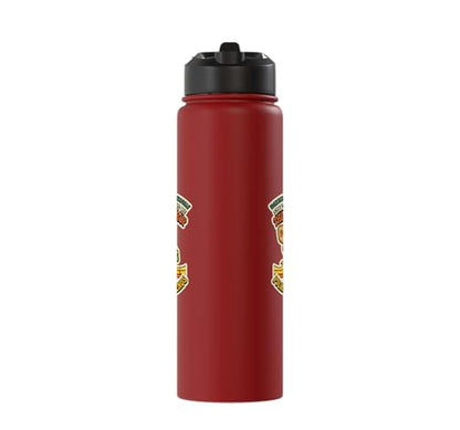 Third-Shot Drop Ironic Pickleball Hobby Player Stainless Steel Insulated Water Bottle - color: Red