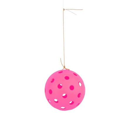Yiju Pickleball Trainer Pickleball Training with 40 Holes Pickleball Ball Rope Exercise Convenient Self Study Pickleball Equipment, Rose red