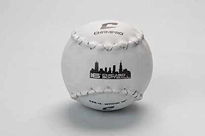 Champro Chicago Softball (White, 16-Inch)